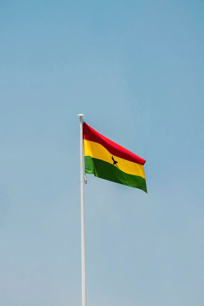 a flag on a flagpole